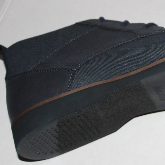 STEVE MADDEN NAVY MIXED MEDIA CHUKKA BOOT